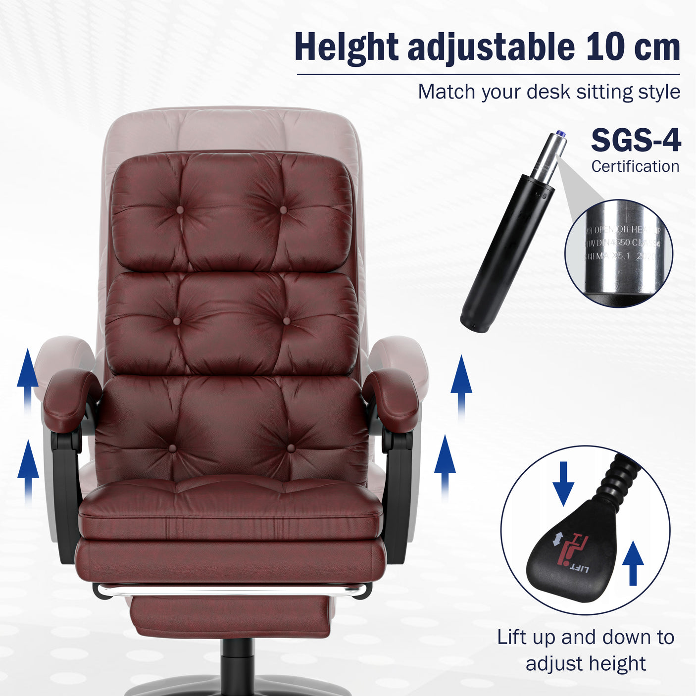 Ergonomic Chair | Executive Reclining Swivel Office Chair