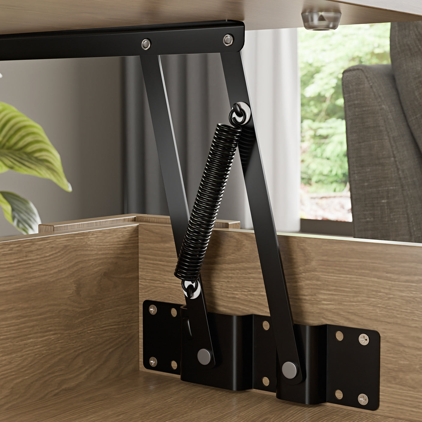 Blisswood Lift Up Modern Coffee Table with Storage