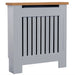 Radiator Cover With Oak Top - Vertical Slatted Design
