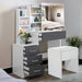 Dressing Table with Storage, Drawers and Mirror - Vanity Makeup Table