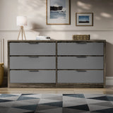 Skova Large 6 Chest of Drawers - Wide Bedroom Dresser