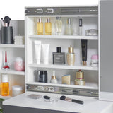 Dressing Table with Storage, Drawers and Mirror - Vanity Makeup Table