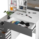 Dressing Table with Storage, Drawers and Mirror - Vanity Makeup Table