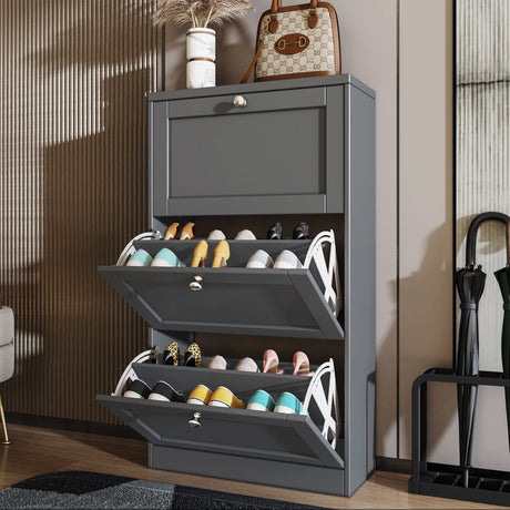 Grey shoe cabinet with doors uk, stylish and functional shoe storage