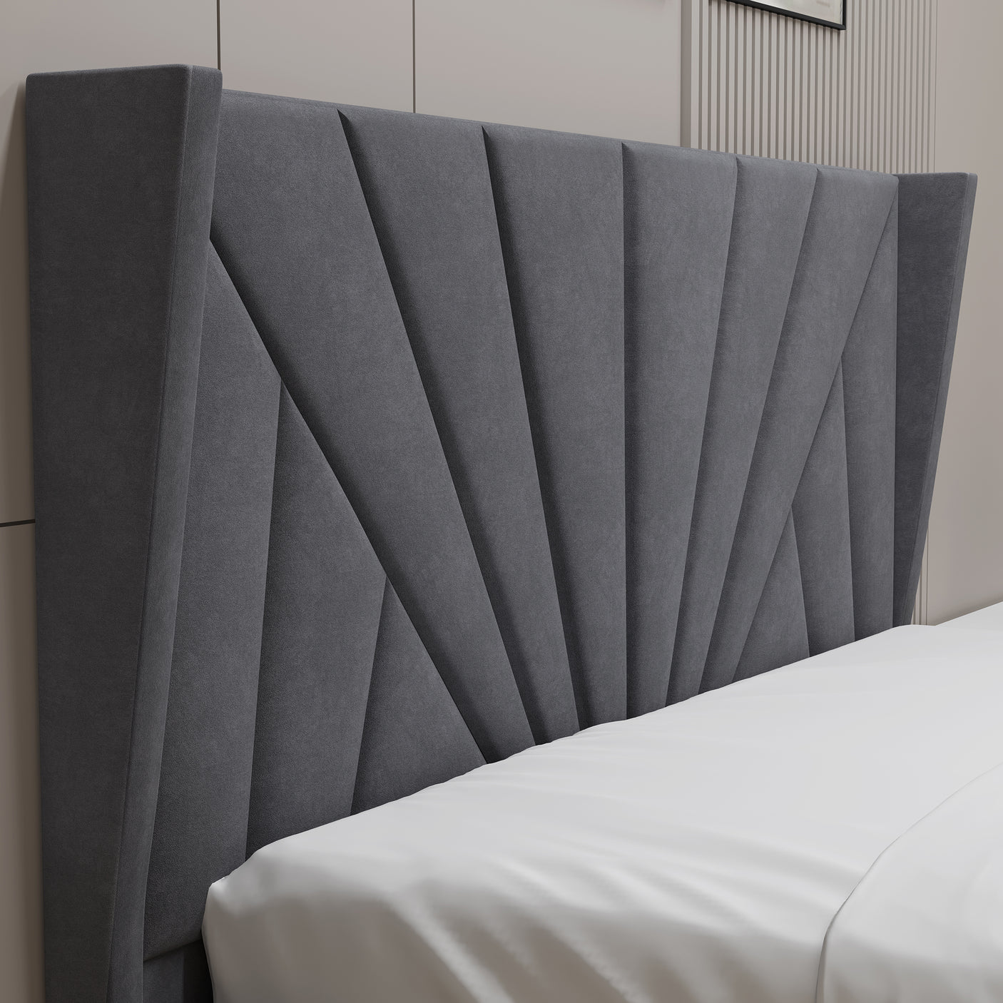 Velvet Ottoman Storage Bed - Sunrise Ottoman Bed Frame