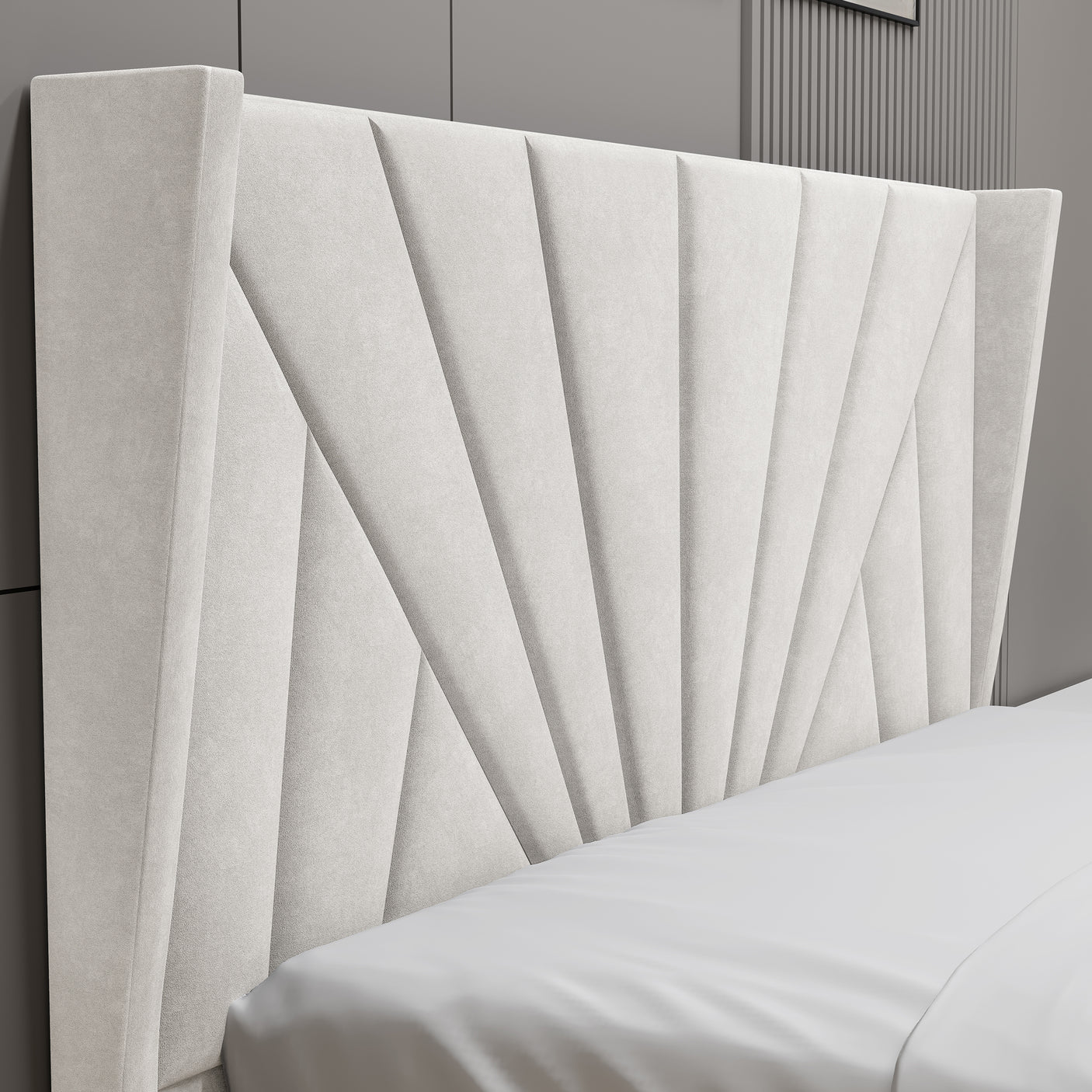 Velvet Ottoman Storage Bed - Sunrise Ottoman Bed Frame
