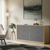 Skova Large 6 Chest of Drawers - Wide Bedroom Dresser