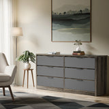Skova Large 6 Chest of Drawers - Wide Bedroom Dresser