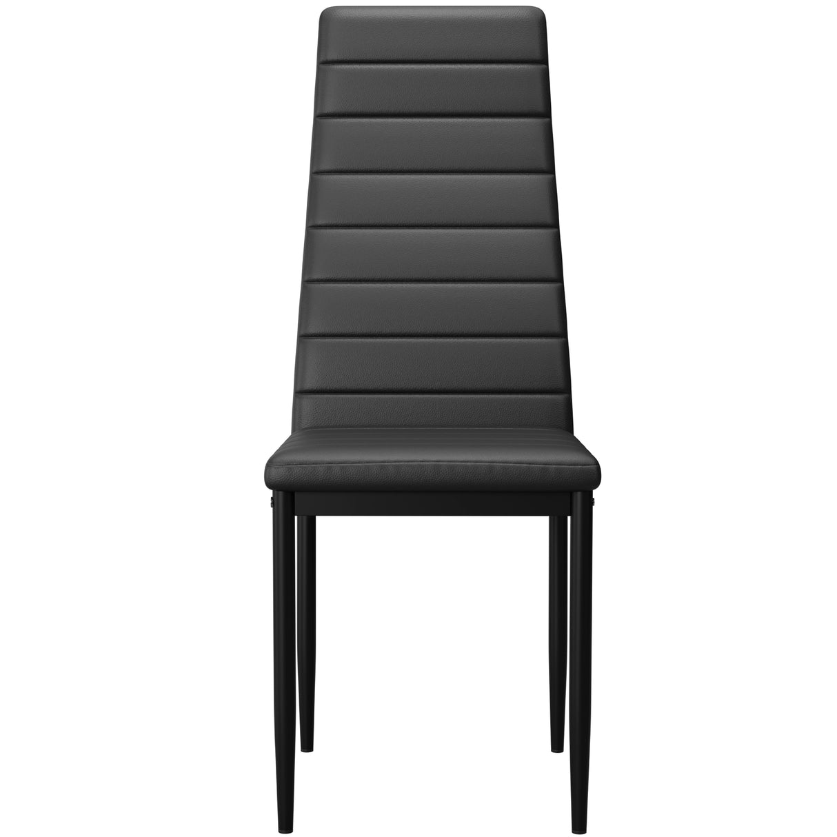 Minimalist Dining Set For 4 With Padded Chairs – Compact White Table