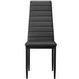 Minimalist Dining Set For 4 With Padded Chairs – Compact White Table