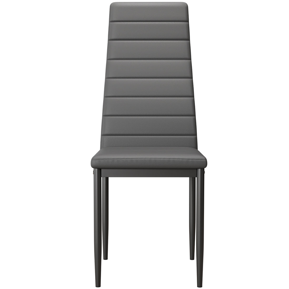 Minimalist Dining Set For 4 With Padded Chairs – Compact White Table