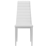 Minimalist Dining Set For 4 With Padded Chairs – Compact White Table