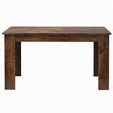 Warm Pine Dining Table Set Of 4 With Modern Padded Chairs