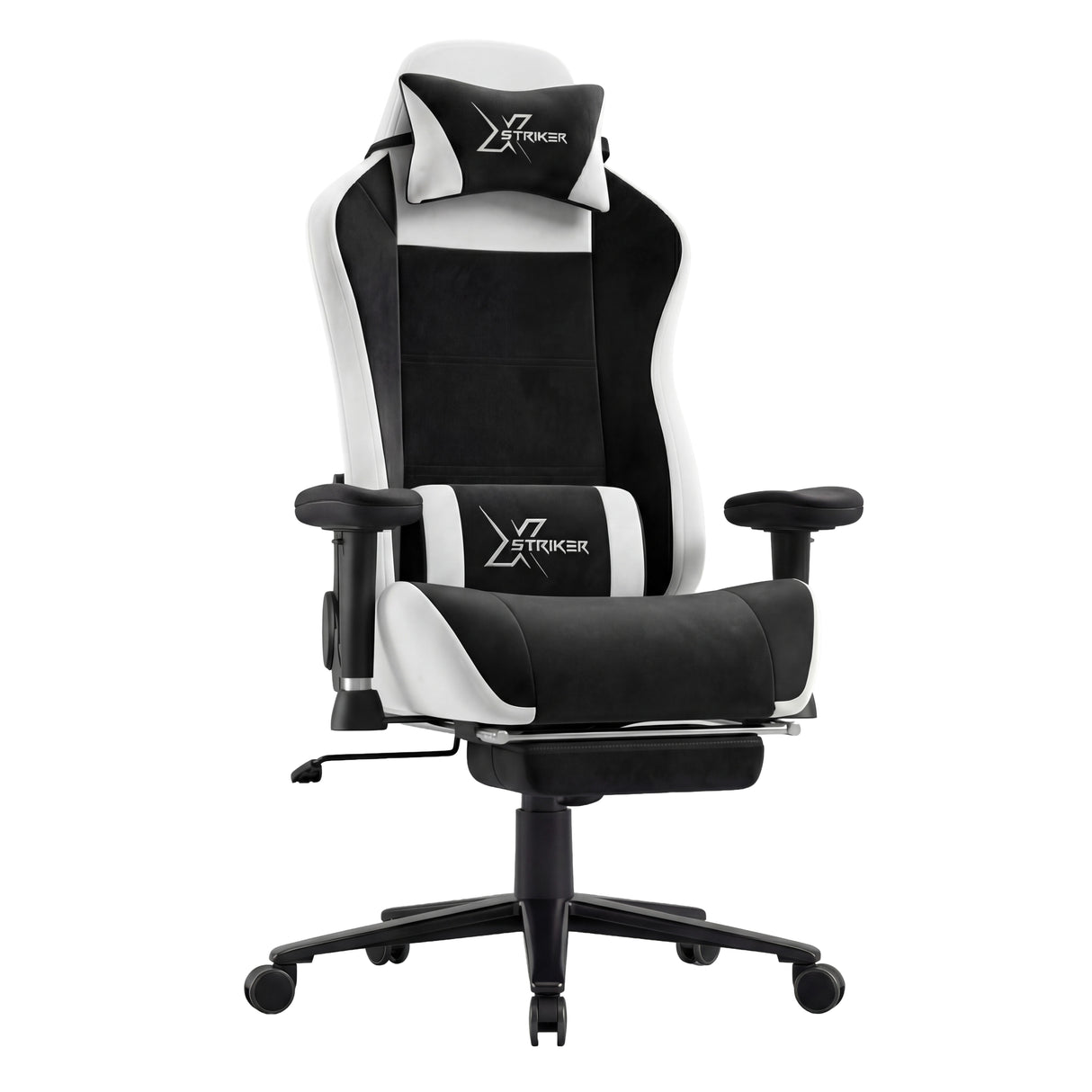 Xstriker Velvet Gaming Chair with Footrest – Wide Ergonomic Chair