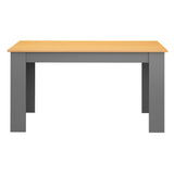 Warm Pine Dining Table Set Of 4 With Modern Padded Chairs