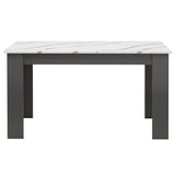 Modern Dining Table Set With 6 Padded Chairs – Multiple Colours