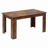 Modern Dining Table Set With 6 Padded Chairs – Multiple Colours