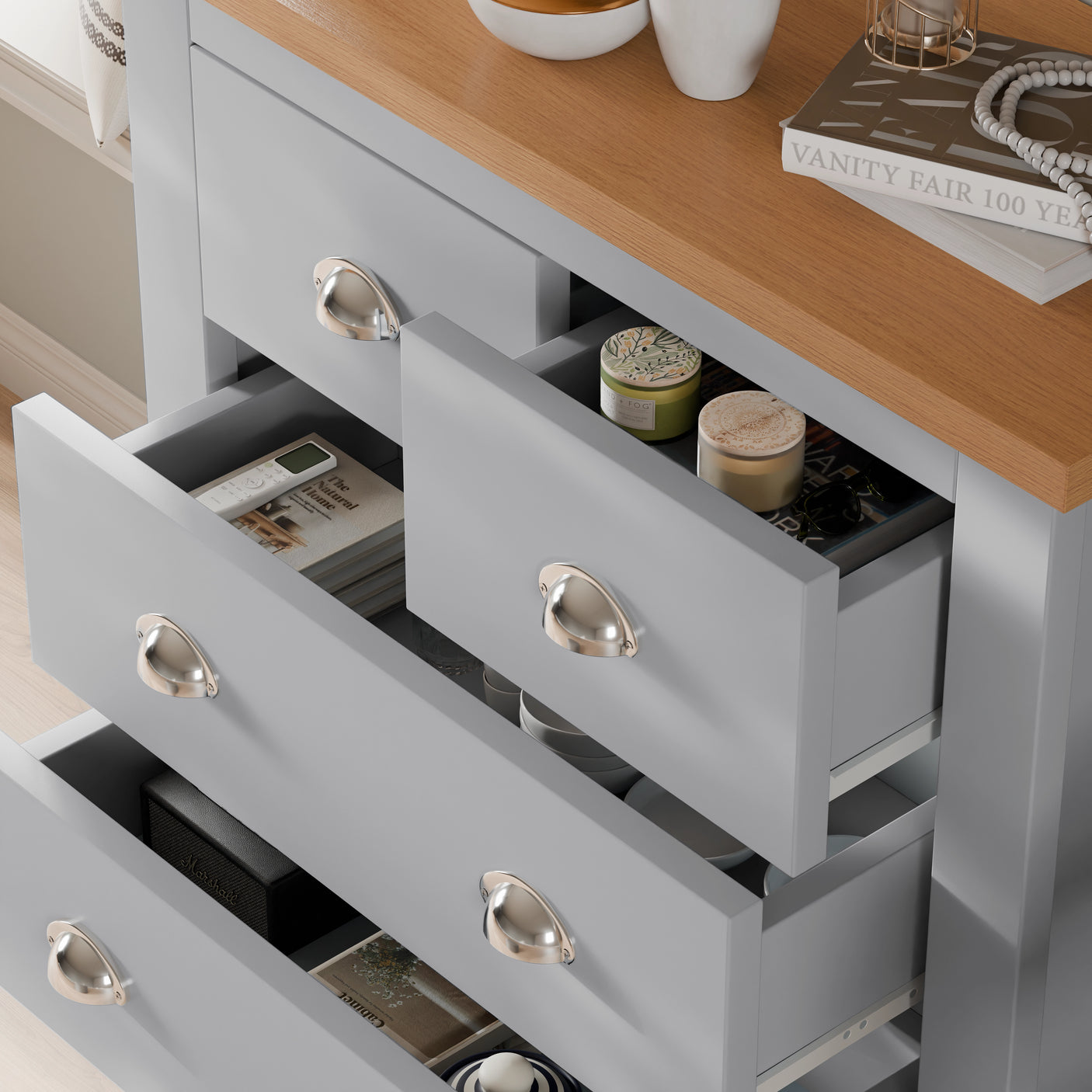 2 over 2 Chest of Drawers Bedroom - Chester Drawers