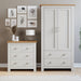 2 Door Wardrobe With Drawers and 4 Drawer Chest - Bedroom Set