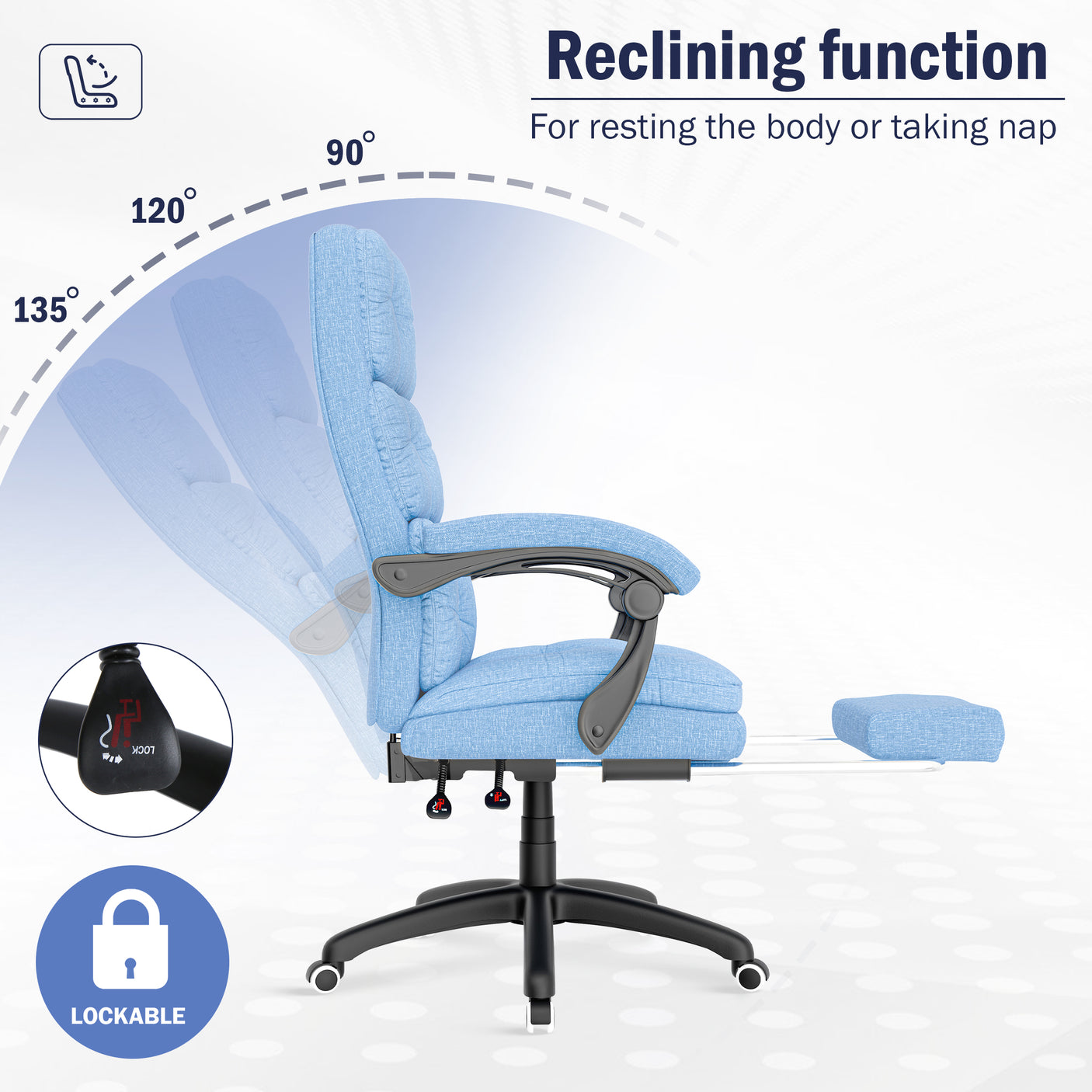 Ergonomic Chair | Executive Reclining Swivel Office Chair
