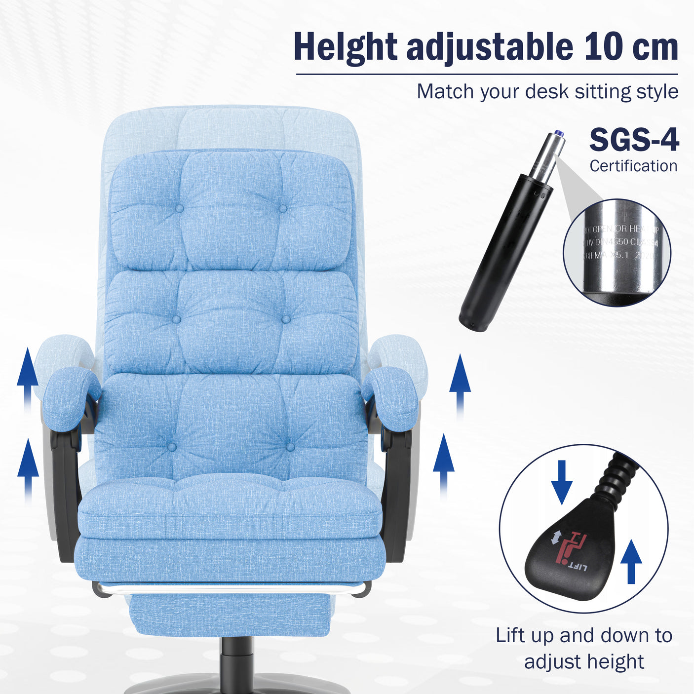 Ergonomic Chair | Executive Reclining Swivel Office Chair