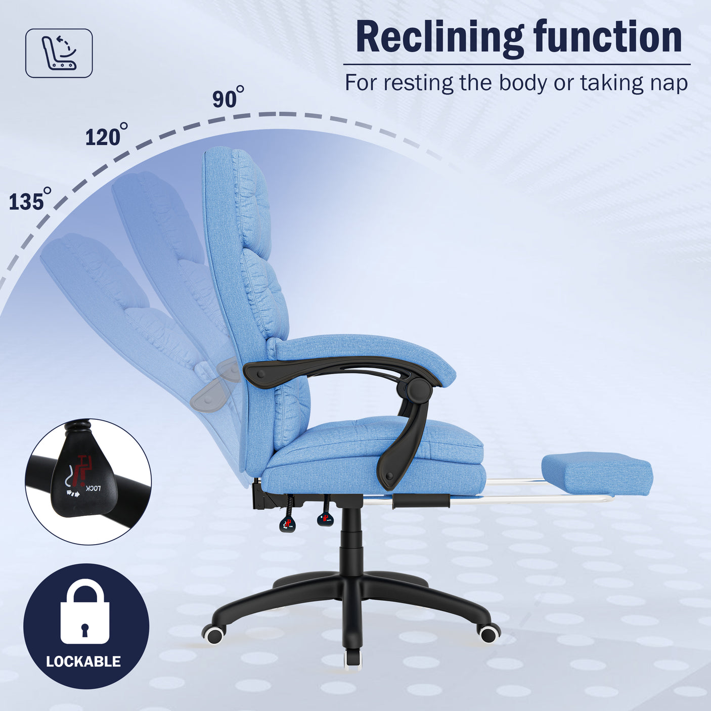 Stylish Executive Office Chair | Ergonomic Reclining Chair