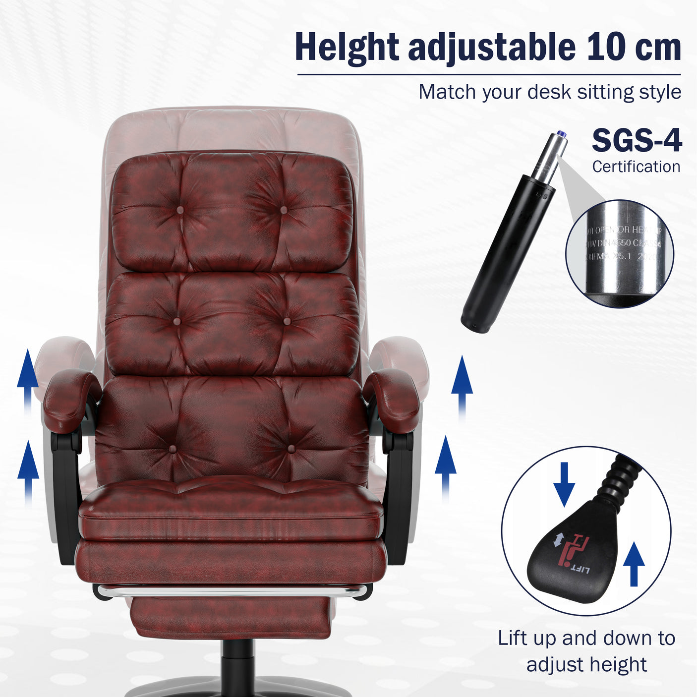 Ergonomic Chair | Executive Reclining Swivel Office Chair