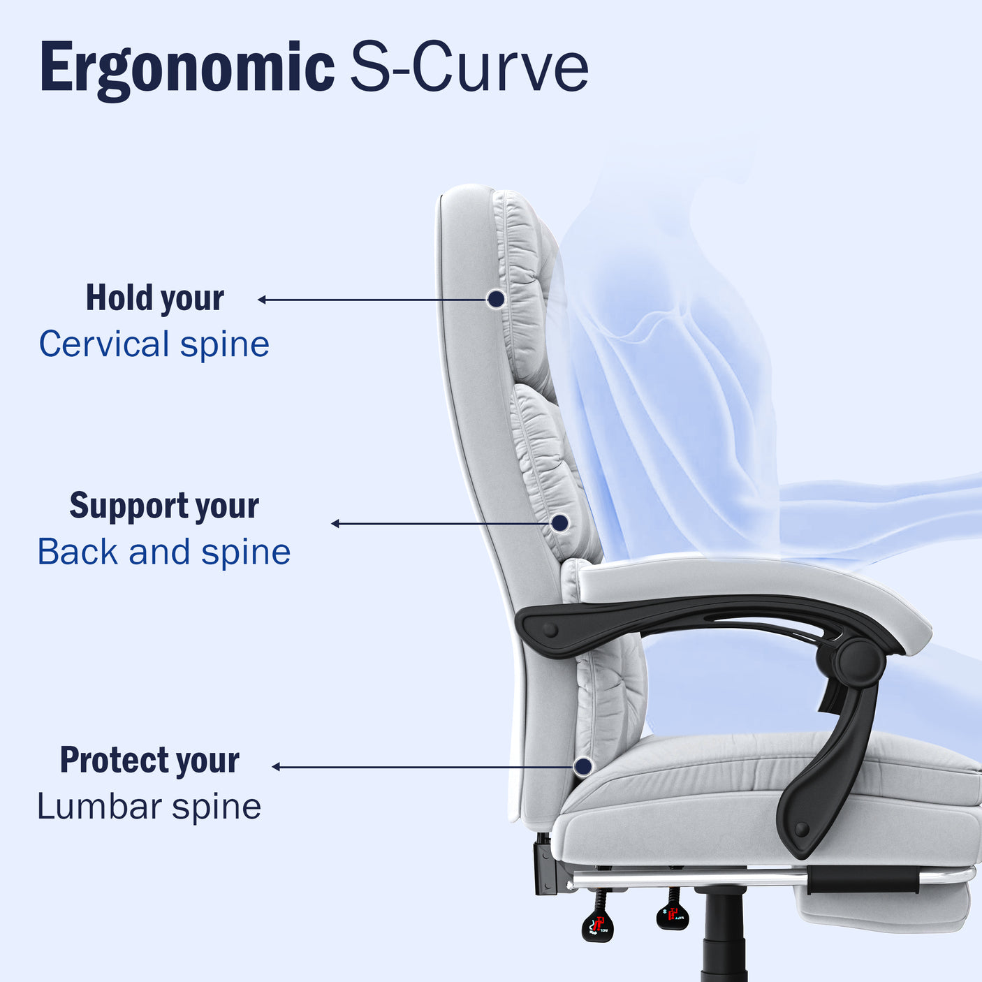 Ergonomic Chair | Executive Reclining Swivel Office Chair