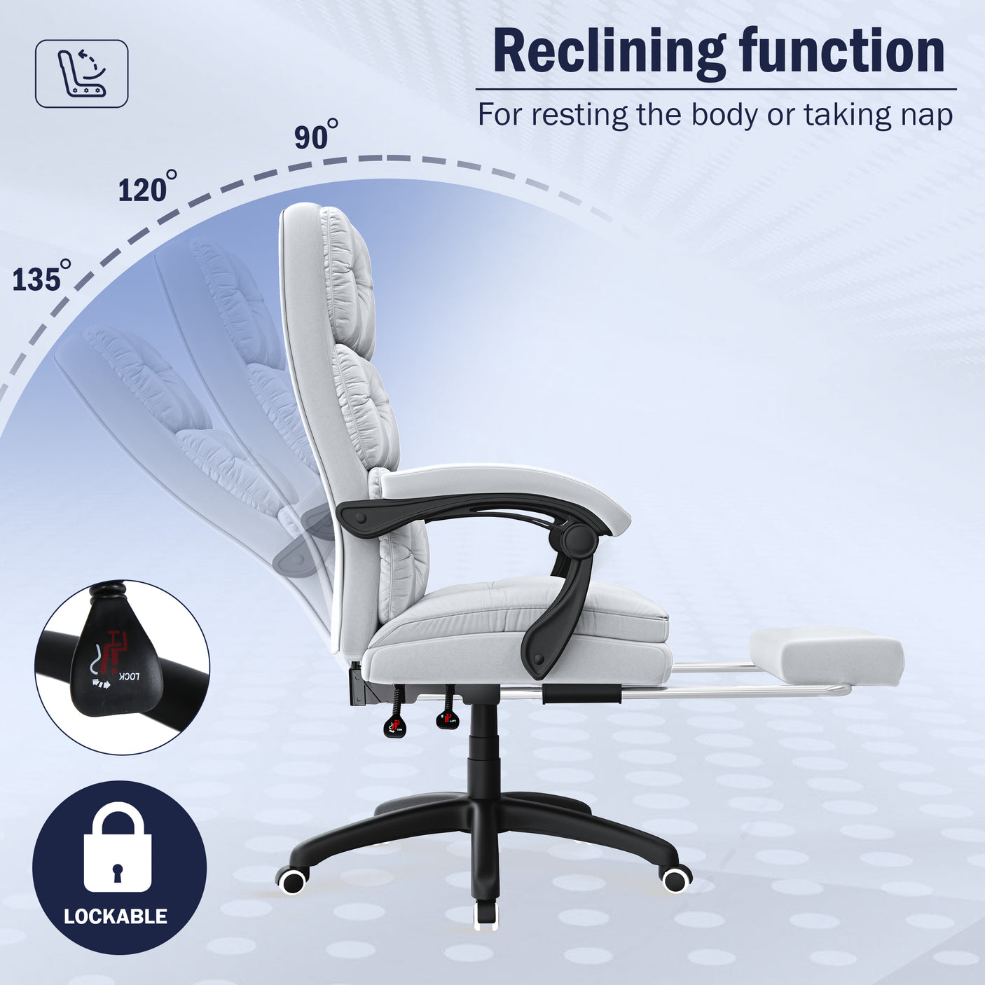 Ergonomic Chair | Executive Reclining Swivel Office Chair