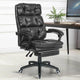 Ergonomic luxury black office chair, PU leather design, perfect for style and all-day comfort