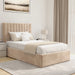 Vertical Line Ottoman Storage Bed - Velvet Ottoman Bed Frame