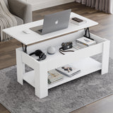 Lift top Coffee Table with Storage | Lift up Center Table 100cm Wide
