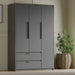 Skova 3 Door Wardrobe with Drawers and Shelves & Clothes Rail