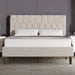 Chesterfield Velvet Upholstered Bed Frame With Adjustable Headboard