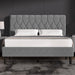 Chesterfield Velvet Upholstered Bed Frame With Adjustable Headboard