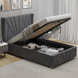 Velvet Ottoman Storage Bed - Sunrise Ottoman Bed Frame