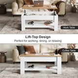 Lift top Coffee Table with Storage | Lift up Center Table 100cm Wide