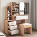 Dressing Table with Storage, Drawers and Mirror - Vanity Makeup Table