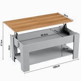 Blisswood Lift-Top Coffee Table With Storage