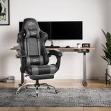 Xstriker Gaming Chair With Footrest - PC Desk Chair For Home or Office