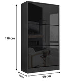 Blisswood High Gloss Tall Shoe Cabinet