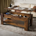 Lift Top Storage Coffee Table | Lift Up Modern Tea Table 120cm Wide