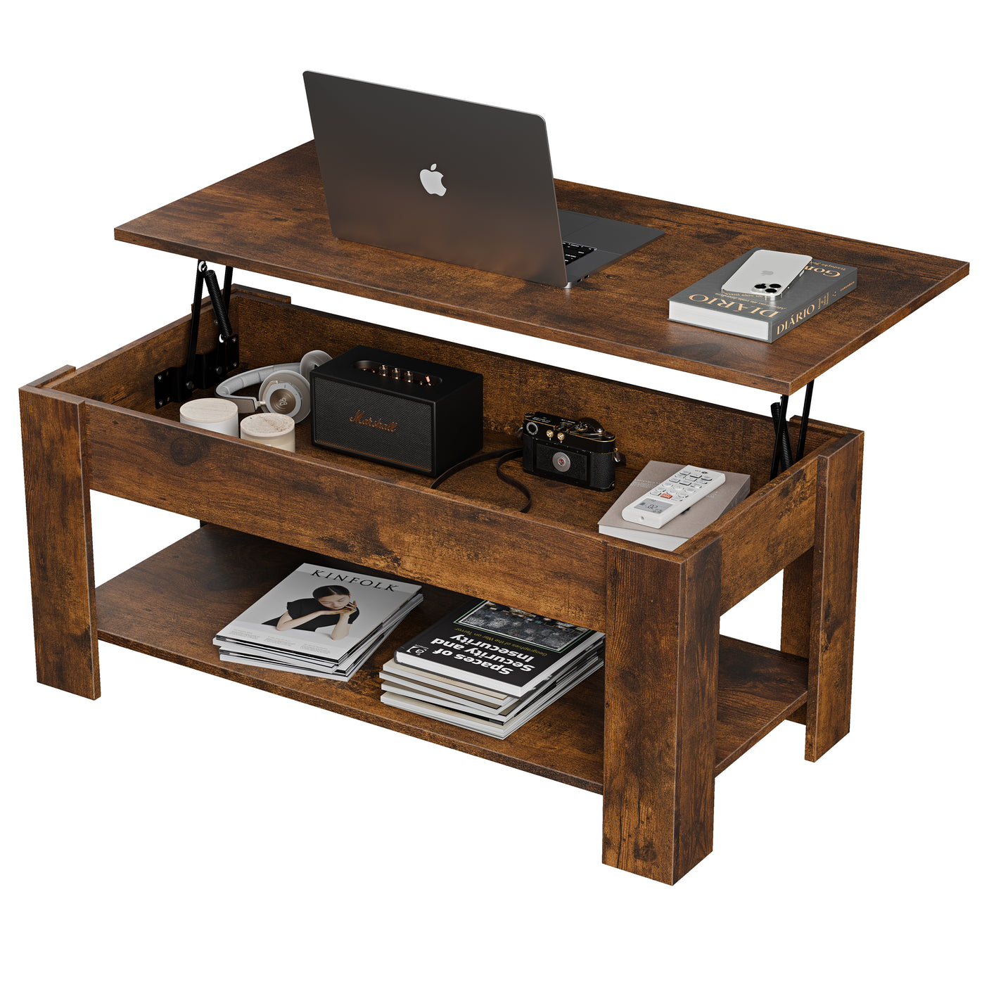 Blisswood Lift Up Modern Coffee Table with Storage