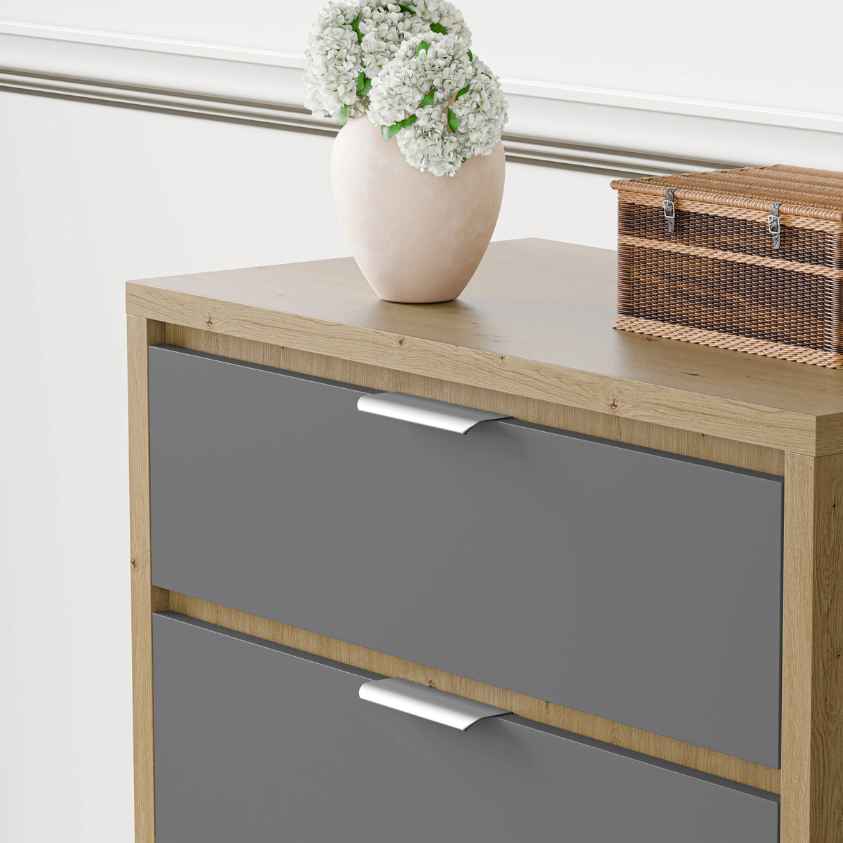 Skova 4 Drawer Chest of Drawers - Deep Chester Drawers