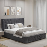 Velvet Ottoman Storage Bed - Sunrise Ottoman Bed Frame