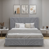 Velvet Ottoman Storage Bed - Sunrise Ottoman Bed Frame