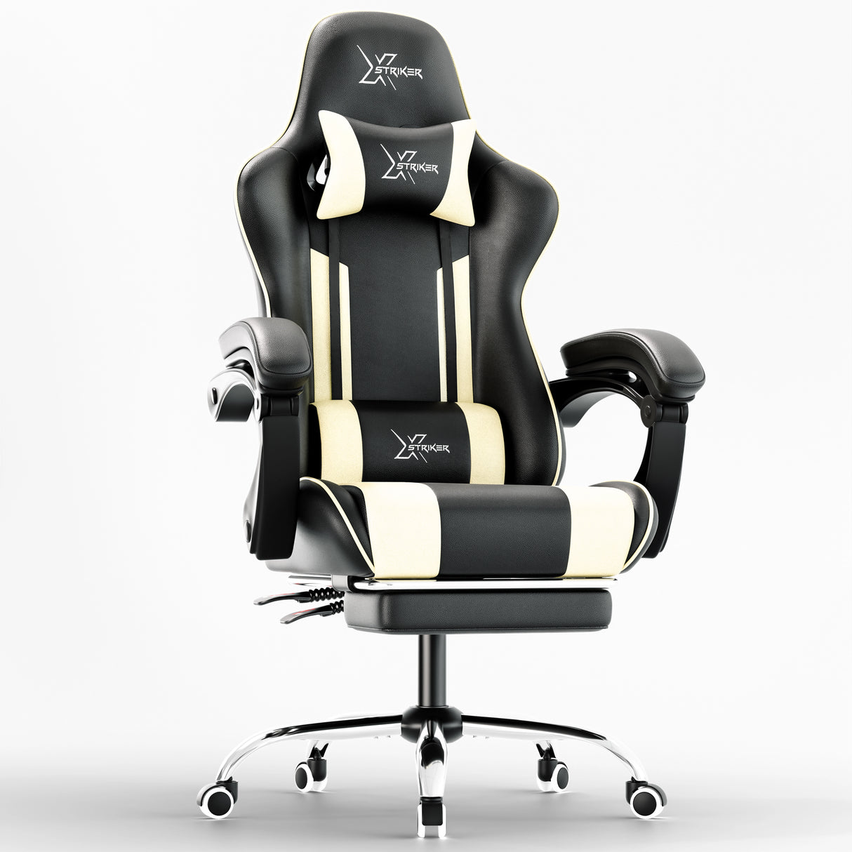 Xstriker Gaming Chair With Footrest - PC Desk Chair For Home or Office