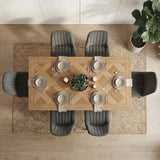 Aldridge 4 and 6 Seater Dining Table and Chairs Set