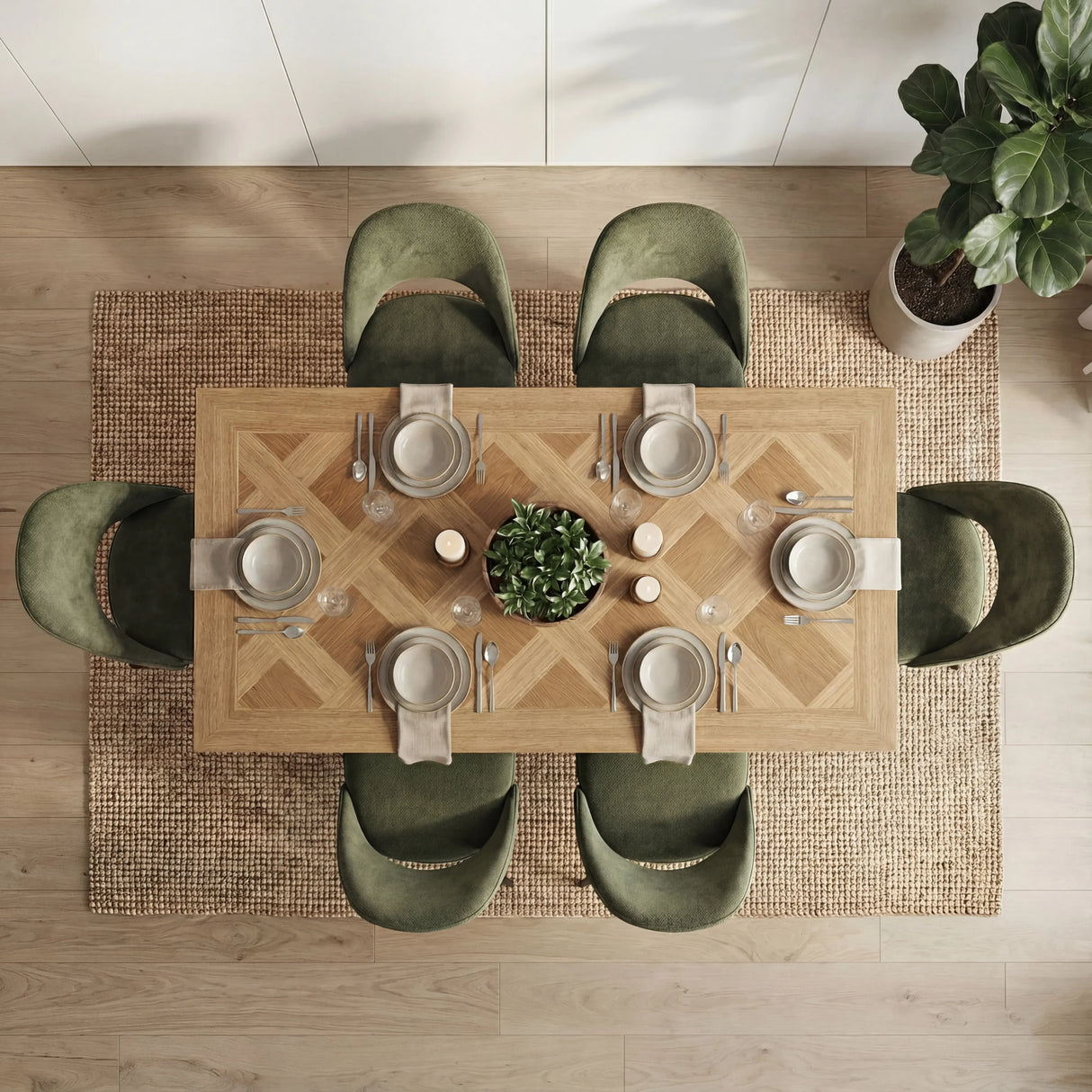 Aldridge 4 and 6 Seater Dining Table and Chairs Set