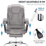 Adjustable office chair with massage functions for enhanced comfort and support.